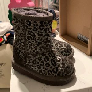 Toddler girls leopard UGG boots